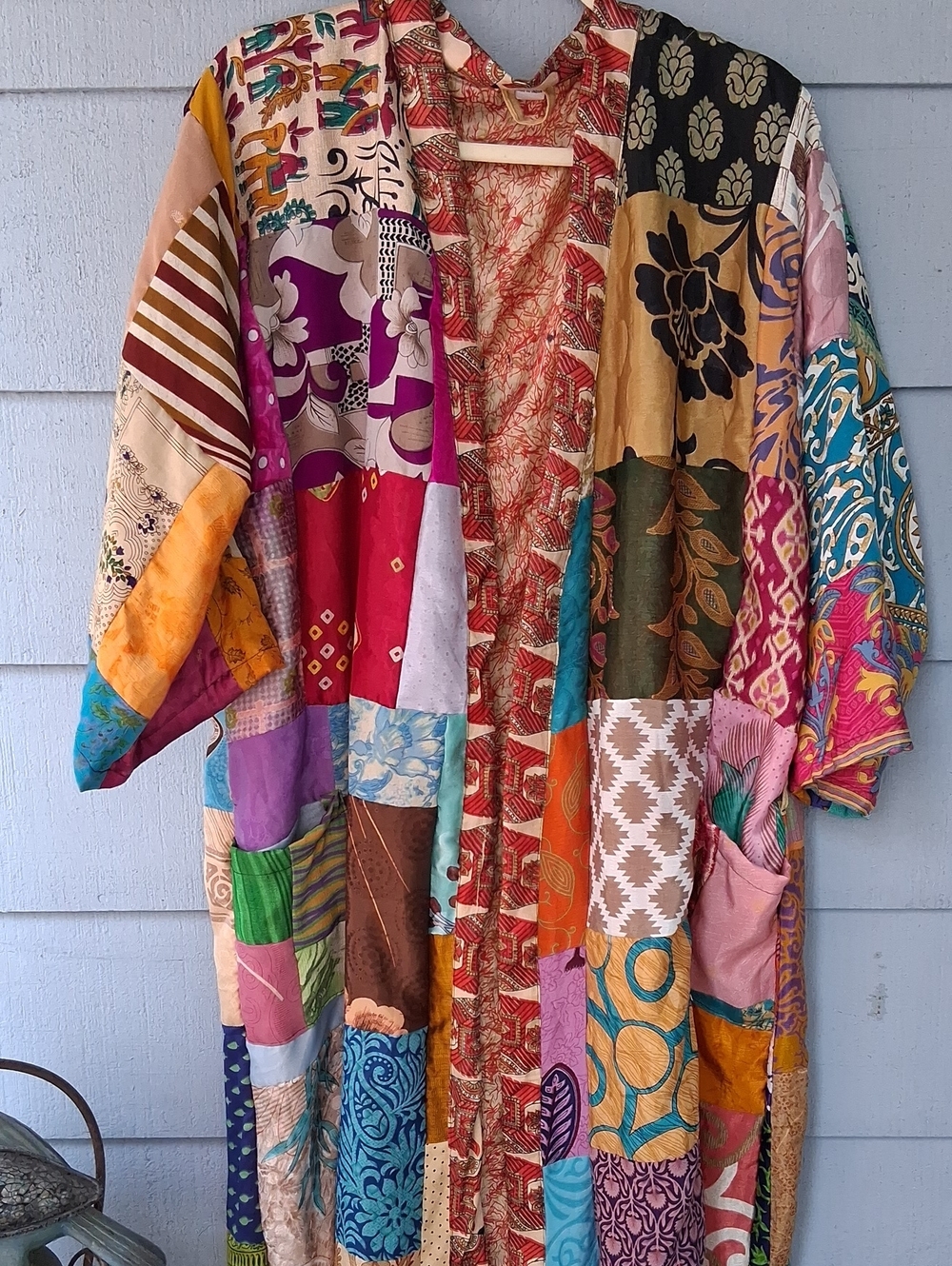 Silk Patchwork Robe